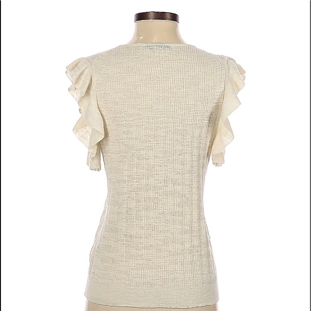 J. Crew Linen Ruffle Top - Picture 3 of 5